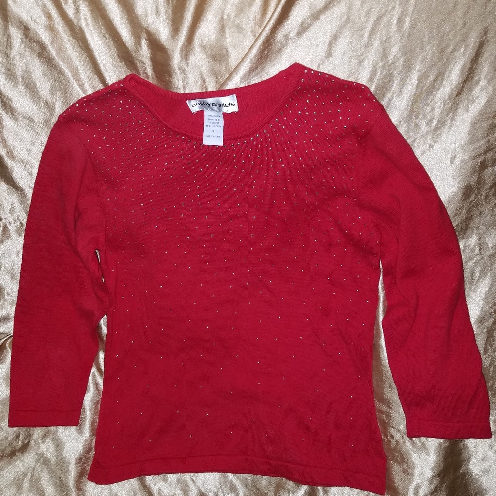 Cathy Daniels Sleeved Light Sweater